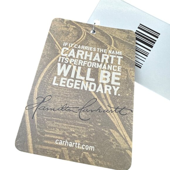 Carhartt Black Knit Cuffed Beanie Hat With Embroidered Logos - New - Picture 7 of 10